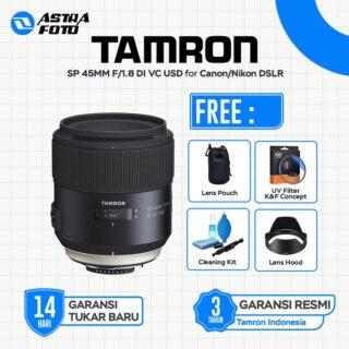 TAMRON SP 45MM F/1.8 DI VC USD FOR CANON NIKON LENSA DSLR