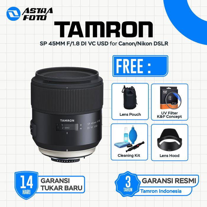 Tamron TAMRON SP 45MM F/1.8 DI VC USD FOR CANON NIKON LENSA DSLR