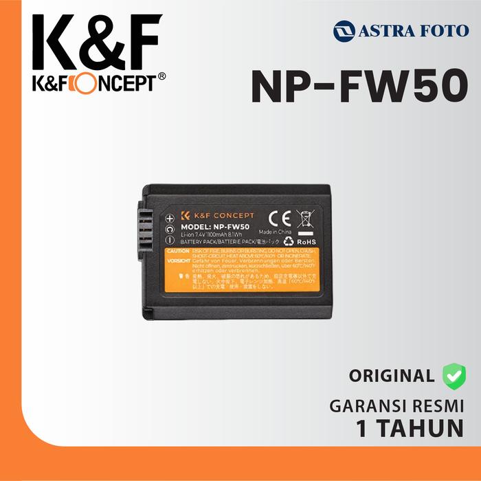 KNF Concept KNF K&F Concept Battery For Sony NP-FW50 2PCS + Dual Slot Charger NPFW50 - Battery Only