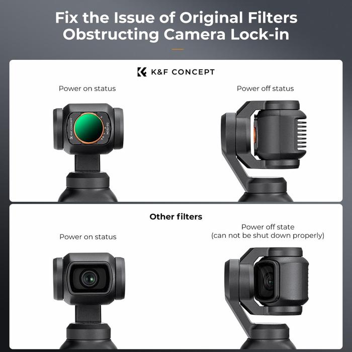 K&F Concept Variable ND32-512 Filter For DJI Osmo Pocket 3 Magnetic Filter Nano Coating VND KNF Concept · 7