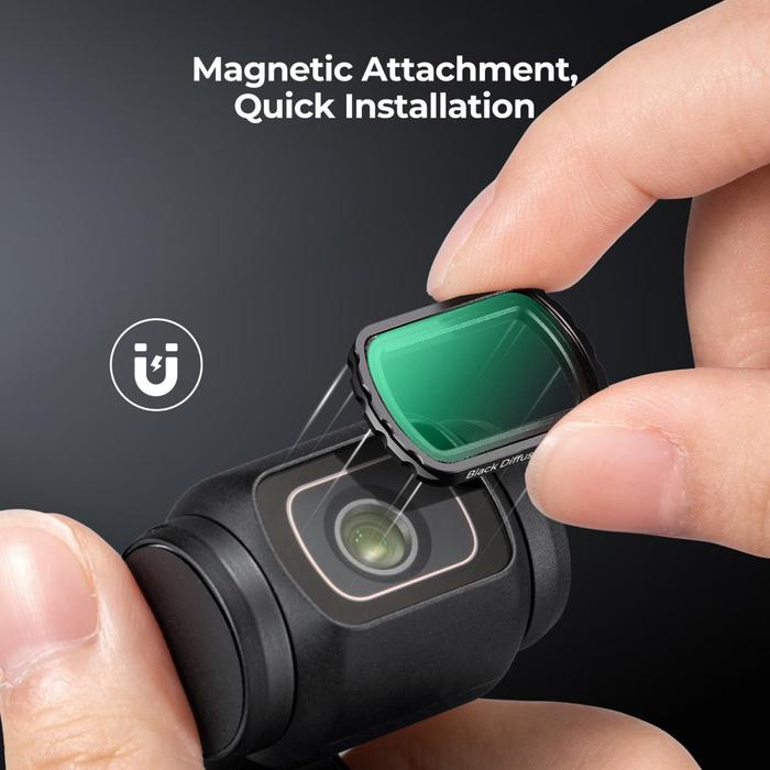 K&F Concept Black Diffusion Mist 1/4 Filter For DJI Osmo Pocket 3 KNF Concept · 8