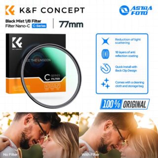 KNF Concept 77mm Lens Filter Nano-C Black Mist 1/8 Filter K&F Concept Black Diffusion