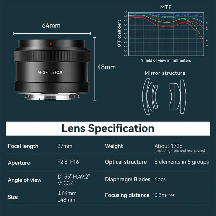 7Artisans AF 27mm f2.8 for Sony E APS · 5