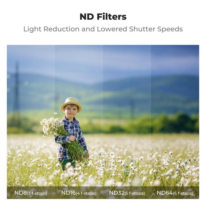 KNF Concept Filter UV CPL ND8 ND16 ND32 ND64 for DJI NEO K&F Concept 6-Pack Drone Filter Set - Gambar 6