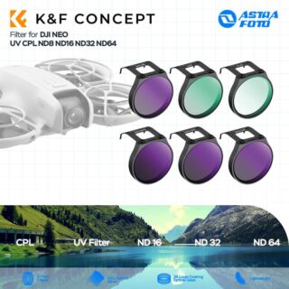 KNF Concept Filter UV CPL ND8 ND16 ND32 ND64 for DJI NEO K&F Concept 6-Pack Drone Filter Set