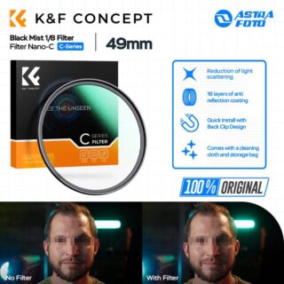 KNF Concept 49mm Lens Filter Nano-C Black Mist 1/8 Filter K&F Concept Black Diffusion