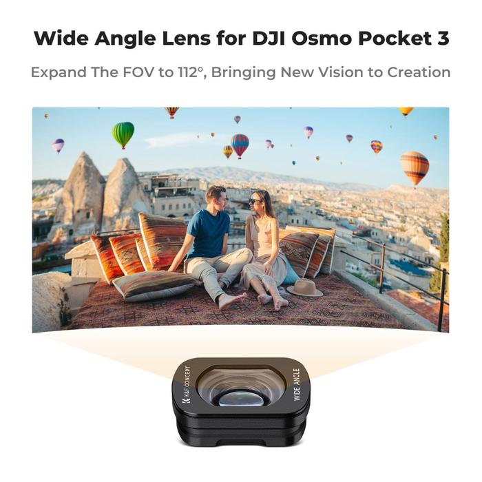 K&F Concept Wide Angle Lens Extender Magnetic Filter For DJI Osmo Pocket 3 KNF Concept · 7