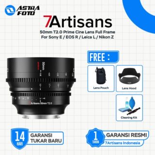7artisans Spectrum 50mm T2.0 Prime Cine Lens Full Frame - SONY E