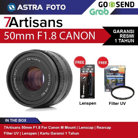 7Artisans 7Artisans 50mm F1.8 Lensa For Canon EOS M - 7Artisan Lens M50 M100 M6
