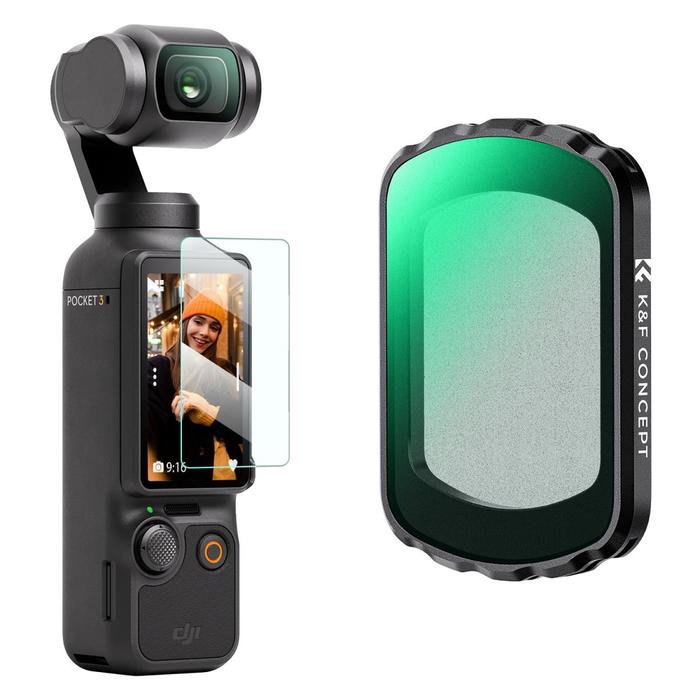 K&F Concept Black Mist 1/2 Filter For DJI Osmo Pocket 3 KNF Concept Black Diffusion Filter · 2