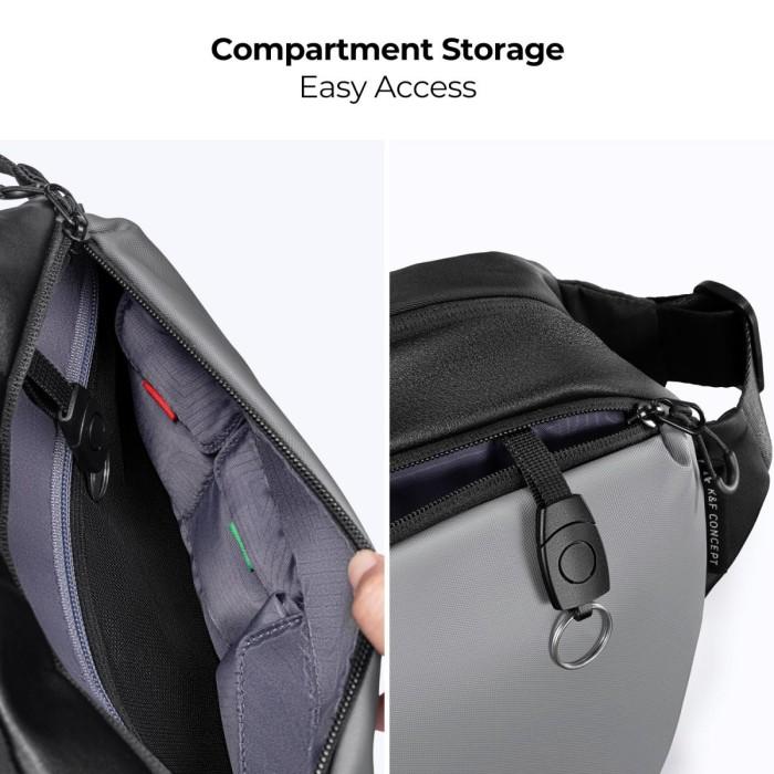 K&F Concept Alpha Camera Sling Shoulder Waist Bag 10L Tas Kamera KNF - BLACK+BROWN · 8