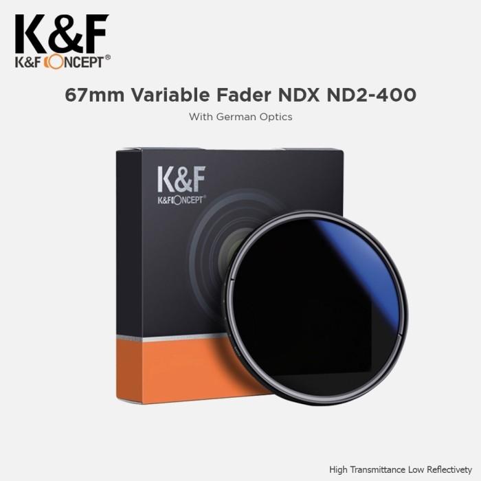 KNF Concept 62mm Lens Filter Variable ND2-400 Multi Coating Filter K&F · 2