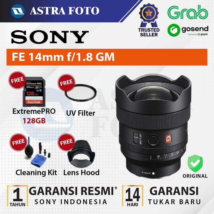 Sony SONY FE 14mm F1.8 GM LENS / LENSA SONY 14MM F/1.8 G MASTER FULL FRAME