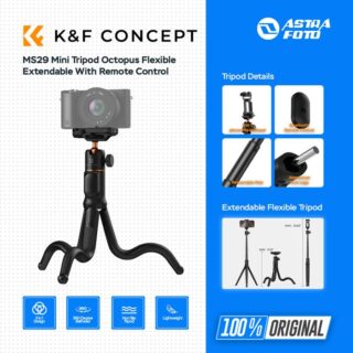 KNF Concept MS29 Mini Tripod Octopus Flexible Extendable 60cm With Remote Control For Smartphone & Camera K&F Concept MS 29