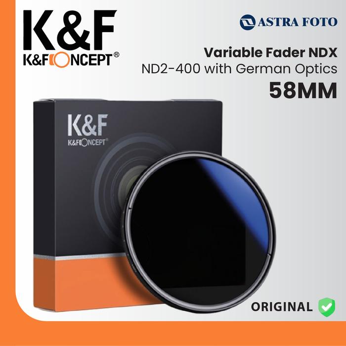 KNF Concept KNF Concept 58mm Lens Filter Variable ND2-400 Multi Coating Filter K&F