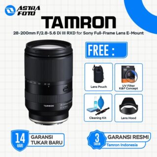 Tamron 28-200mm F/2.8-5.6 Di III RXD Lensa Sony Full-Frame Lens E-Mount - Standard
