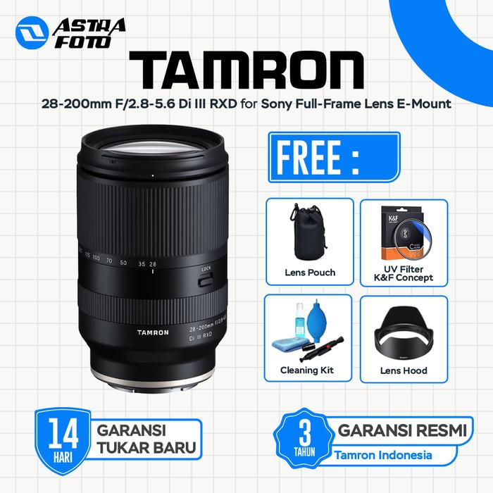 Tamron Tamron 28-200mm F/2.8-5.6 Di III RXD Lensa Sony Full-Frame Lens E-Mount - Standard