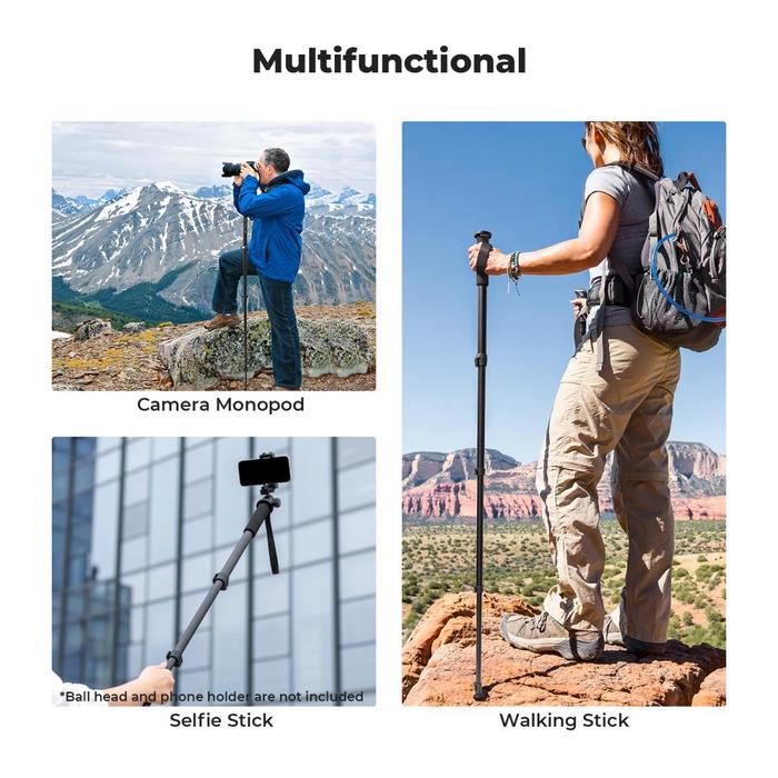 KNF Concept Travel Monopod MS16 For Kamera & Handphone Selfie Stick K&F · 5