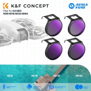 K&F Concept DJI NEO ND Filter Kit 4pcs ND8 ND16 ND32 ND64 KNF Concept 4-Pack Filter Original