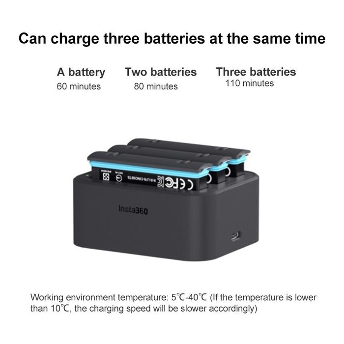 Insta360 ONE X2 Fast Charge Hub / Dual Battery Charger Hub Insta 360 · 4