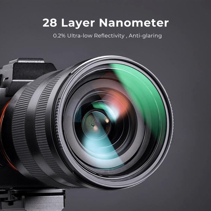 KNF Concept 77mm Nano-X HD MC UV Filter Multi Coating Tempered K&F · 6