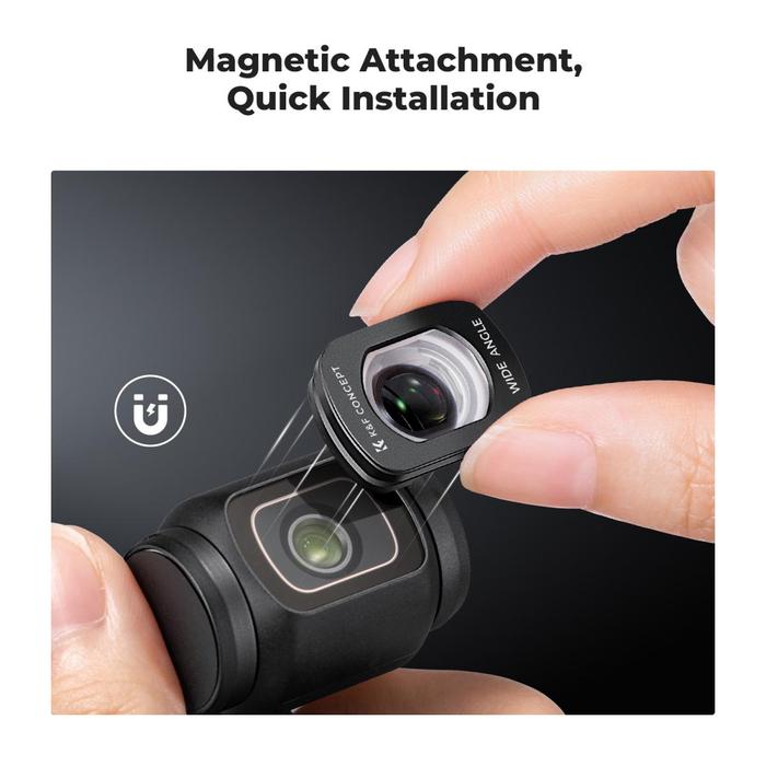 K&F Concept Wide Angle Lens Extender Magnetic Filter For DJI Osmo Pocket 3 KNF Concept · 8