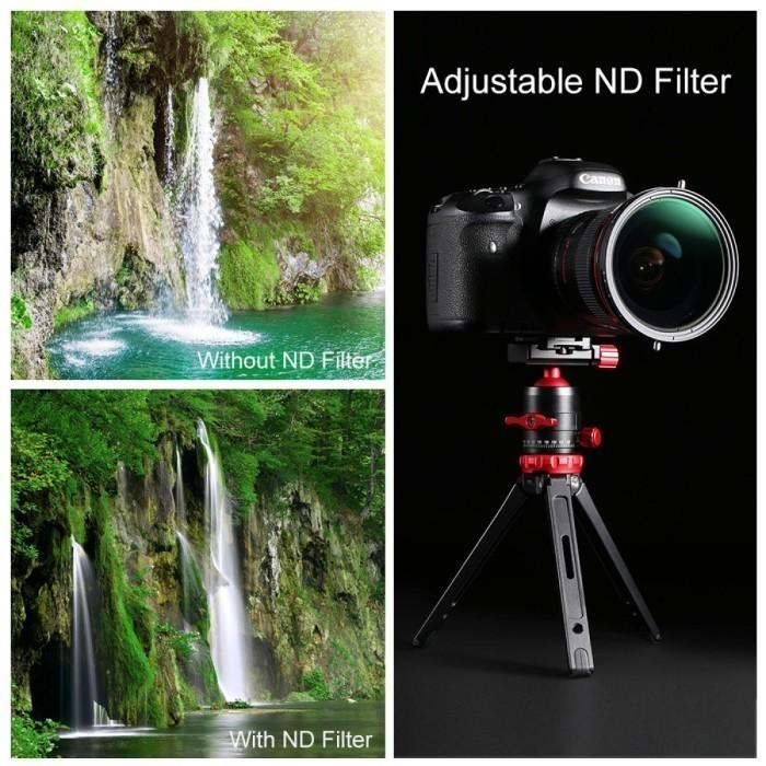 KNF Concept 77mm Lens Filter Nano-X Variable Fader ND2-32 + CPL Filter · 5
