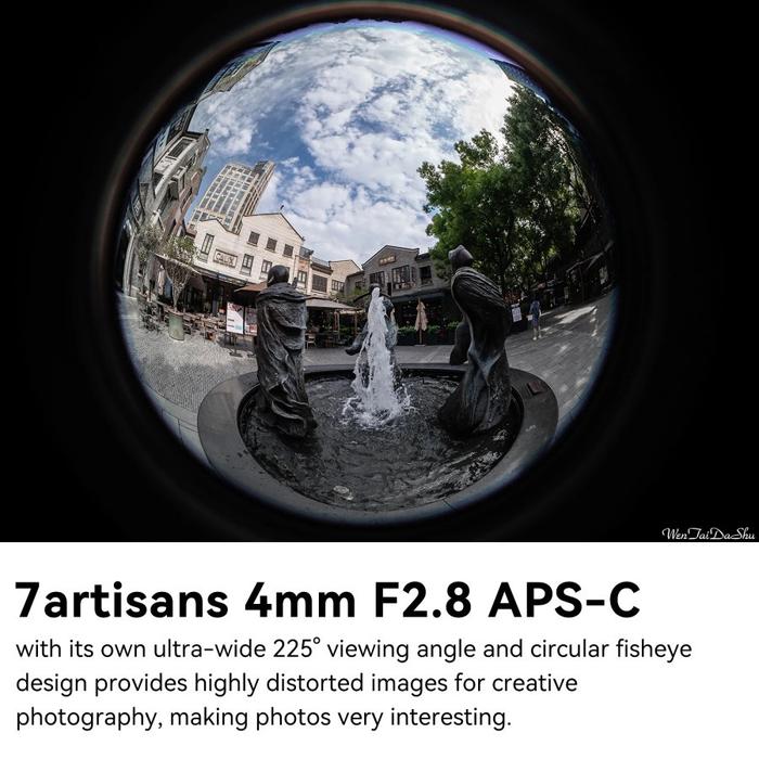 7artisans 4mm f/2.8 Circular Fisheye Lens APSC For Lensa Sony E Mount - Canon EOS M - M4/3 - Fujifilm FX Kamera - sony e · 3