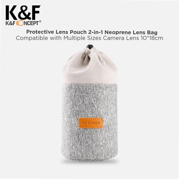 KNF Concept Protective Lens Pouch for Camera Lens 10x18cm Lens Bag K&F · 2