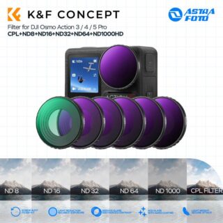KNF Concept CPL+ND8+ND16+ND32+ND64+ND1000 HD Filter For DJI Osmo Action 3 / 4 / 5 Pro K&F Concept