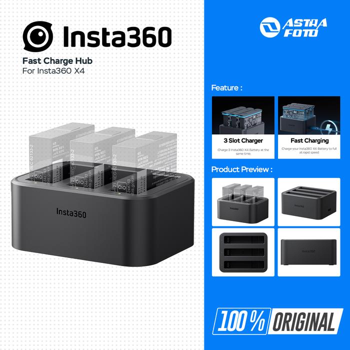 Insta360 Insta360 X4 Fast Charge Hub - Fast Charging Hub Insta360 X4 Original Garansi Resmi