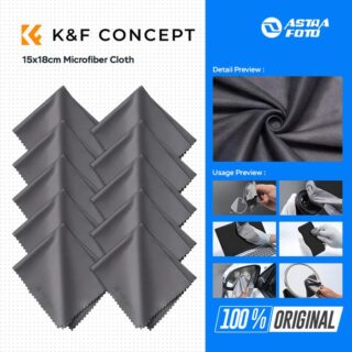 KNF Concept 15x18cm Microfiber Cloth Kain Pembersih Kamera Lensa Laptop Handphone Dll K&F Concept - 1pc
