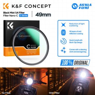 KNF Concept 49mm Lens Filter Nano-C Black Mist 1/4 Filter K&F Concept Black Diffusion