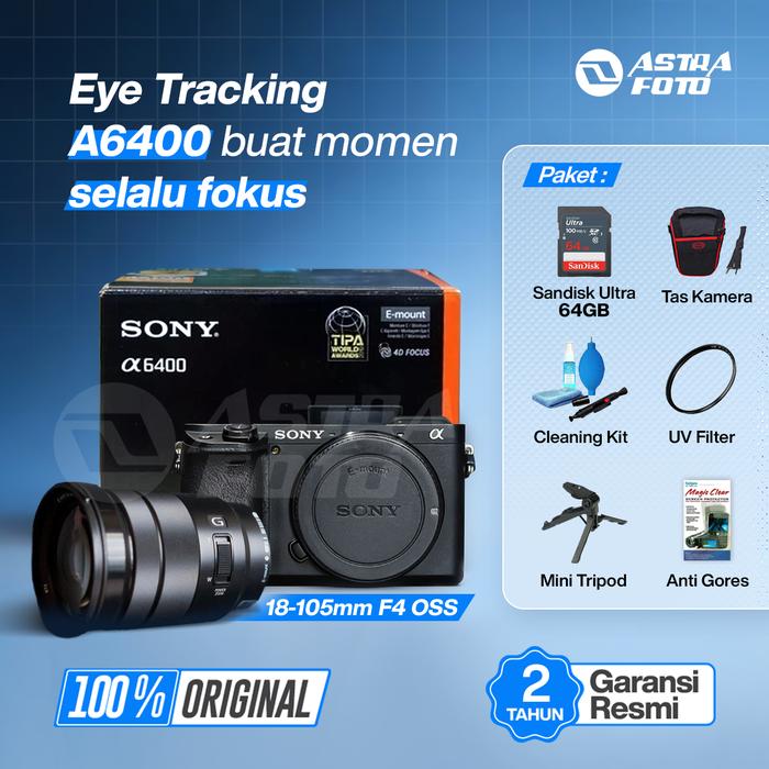 Sony Sony A6400 Body Only & 18-105mm F4 OSS Sony Alpha A6400 - 128gb