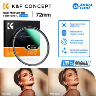 KNF Concept 72mm Lens Filter Nano-C Black Mist 1/8 Filter K&F Concept Black Diffusion