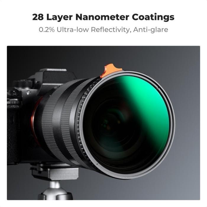 KNF Concept 82mm Filter Variable ND2-400 Nano X Coating Anti Scratch & Waterproof Pro HD Ultra Thin Lens Filter Lensa K&F Concept - Gambar 5