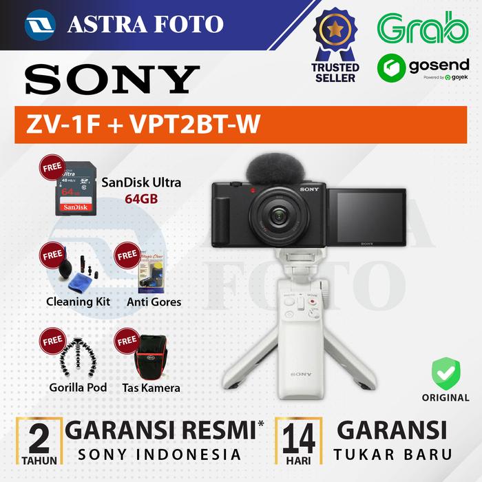 Sony ZV-1F Vlogging Camera Sony ZV1F Sony ZV1 F Sony Z V1F RESMI - Black, STANDARD · 8