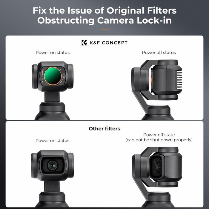 K&F Concept Variable ND2-32 + ND32-512 Filter For DJI Osmo Pocket 3 VND KNF Concept · 7