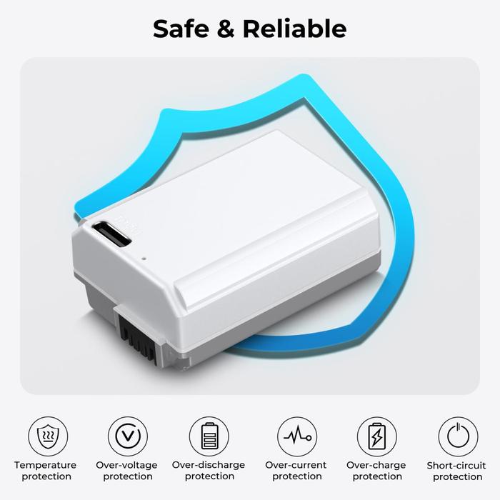 K&F Concept NP-FW50 Battery with Type-C Fast Charging KNF Baterai - Battery 1pc · 5