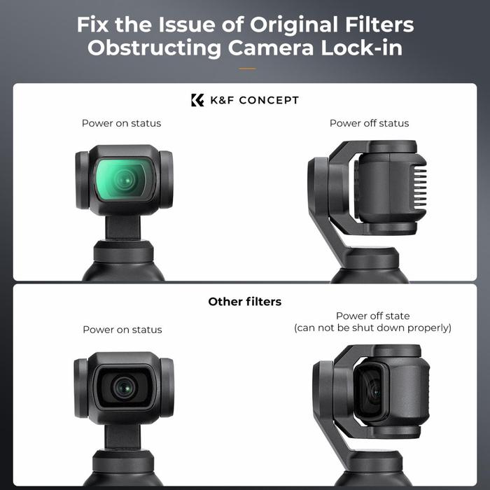K&F Concept Black Diffusion Mist 1/4 Filter For DJI Osmo Pocket 3 KNF Concept · 7
