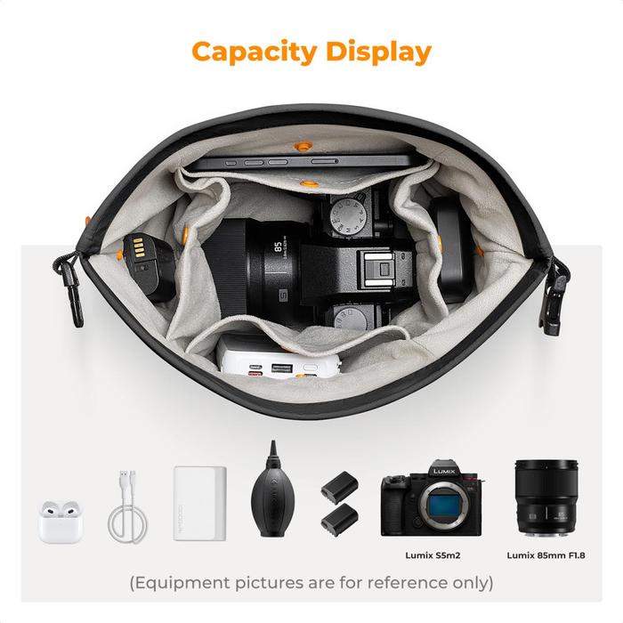 KNF Concept Sling Bag 5L Tas Kamera Mirrorless K&F Concept Camera Bag - Black - Gambar 9