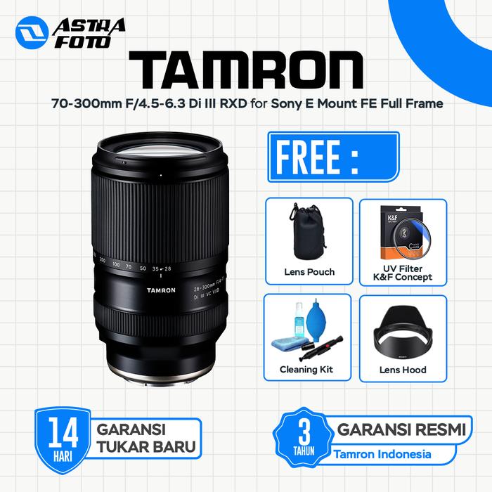 Tamron Tamron 70-300mm F/4.5-6.3 Di III RXD Lens For Sony E Mount FE Full Frame - Standard