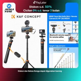 KNF Concept MS08 Tripod Mini Selfie Stick + Remote for Camera & HP Old MS04