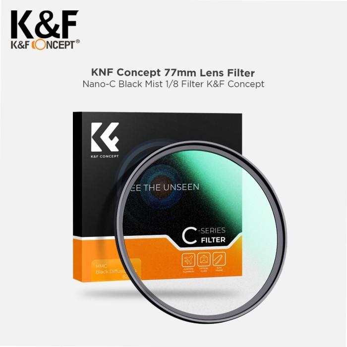 KNF Concept 77mm Lens Filter Nano-C Black Mist 1/8 Filter K&F Concept Black Diffusion · 2