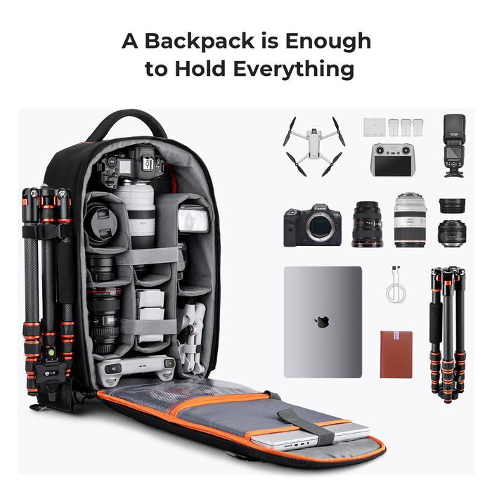 KNF Concept Nature Wander 18L Backpack Camera & Laptop 15.6inch - Tas Kamera Ransel Travel K&F Concept - Gambar 6