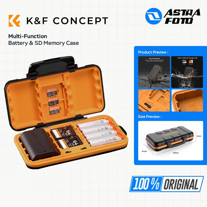 KNF Concept KNF Concept Multi-Function Battery & SD Memory Case Waterproof K&F
