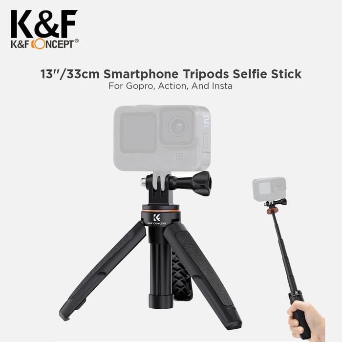 KNF Concept Tripod Mini MS03 / MS10 for Action Camera Smartphone - Black · 2