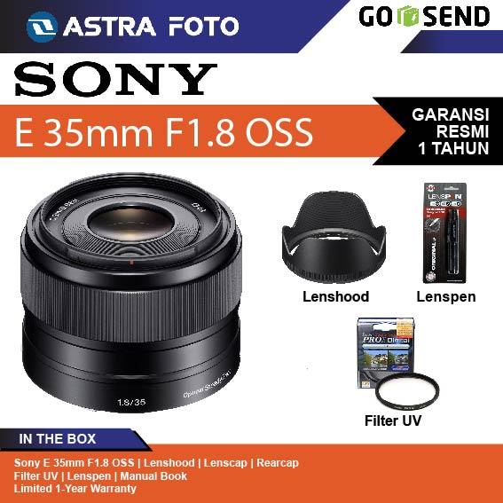 SONY LENS SEL 35MM F.18 OSS E MOUNT LENSA KAMERA MIRRORLESS · 2