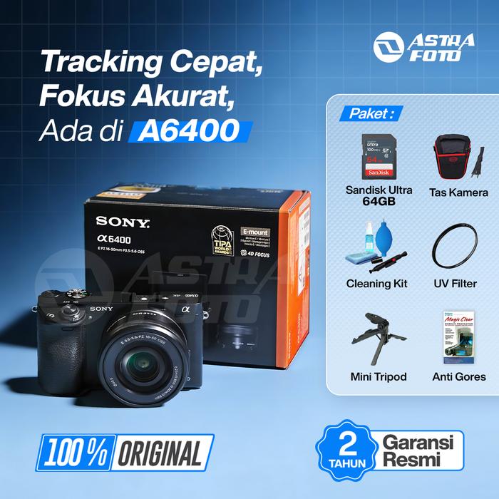 SONY ALPHA A6400 KIT 16-50mm II OSS KAMERA MIRRORLESS 4K - Standard · 2