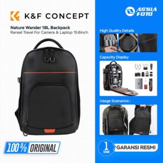 KNF Concept Nature Wander 18L Backpack Camera & Laptop 15.6inch - Tas Kamera Ransel Travel K&F Concept